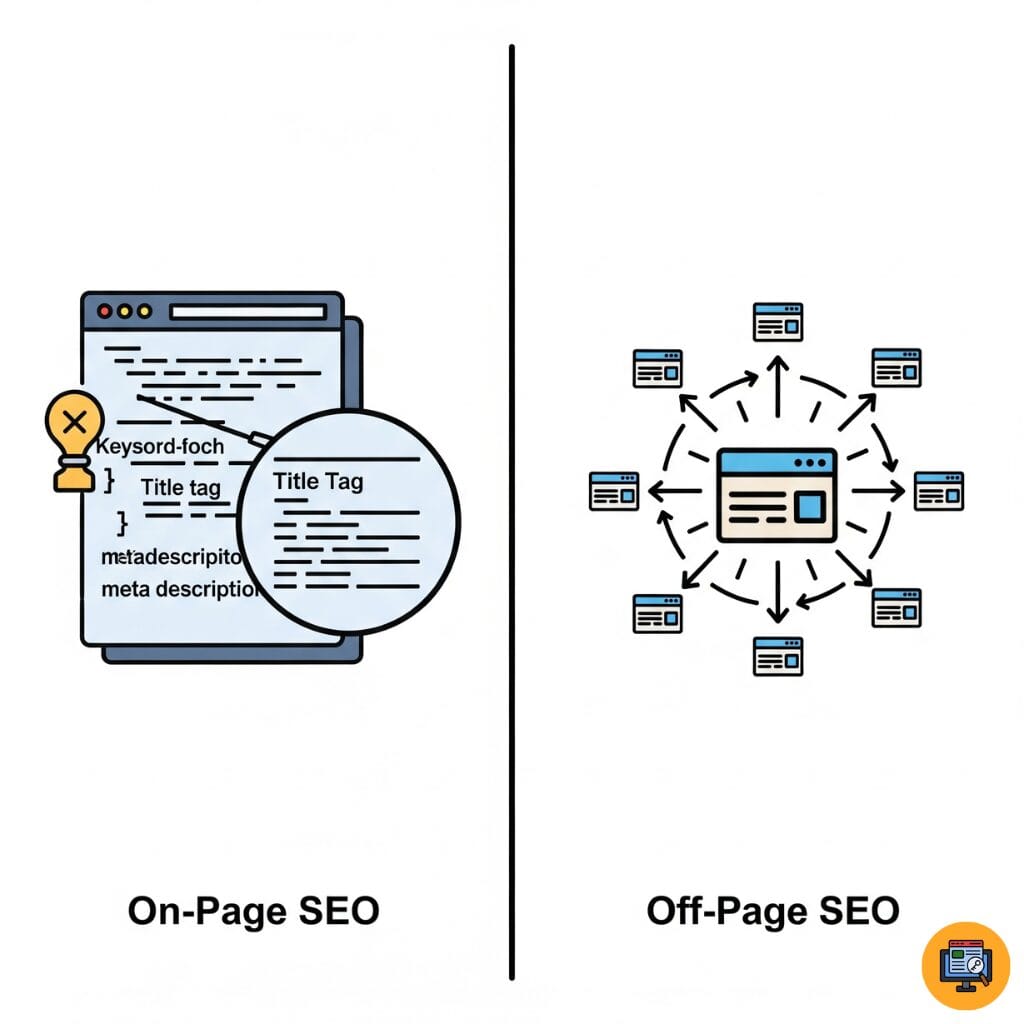 difference between On-Page and Off-Page SEO