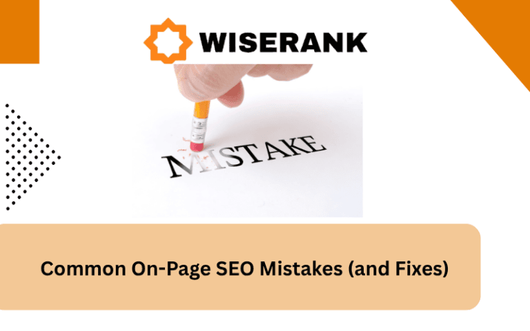 SEO ON PAGE MISTAKES